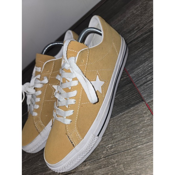 NEW Converse Mens 9/Womens 10.5 One Star Pro Ox Suede Golden Sundial Shoes  E-11 - Picture 4 of 11